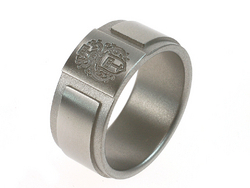 zegelring titanium familiewapen ring